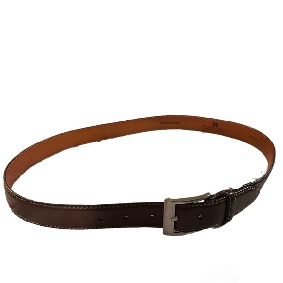 Trafalgar Cortina Leather Men’s Size 40 Brown Big & Tall Leather Belt - Picture 3 of 5